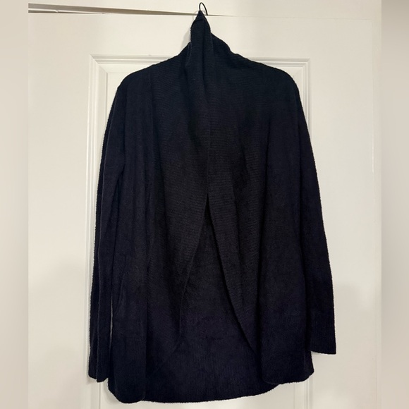 Barefoot Dreams CozyChic Lite Circle Cardigan Black Style 423 Size Medium